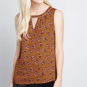 Modcloth Sleeveless Polyester Blouse